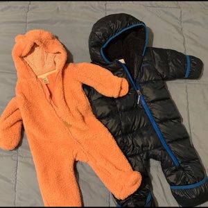 Infant Baby snowsuit lot Columbia and Carter’s